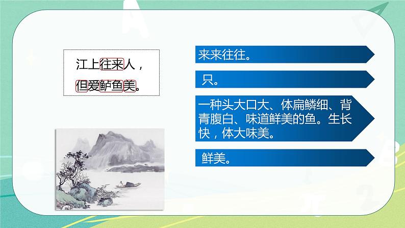 古诗词诵读5江上渔者课件PPT第5页