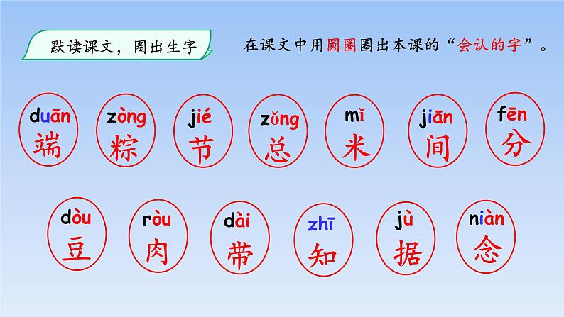 部编版小学语文一年级下册一年级下册10端午粽第1课时课件第3页