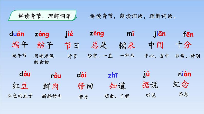 部编版小学语文一年级下册一年级下册10端午粽第1课时课件第4页