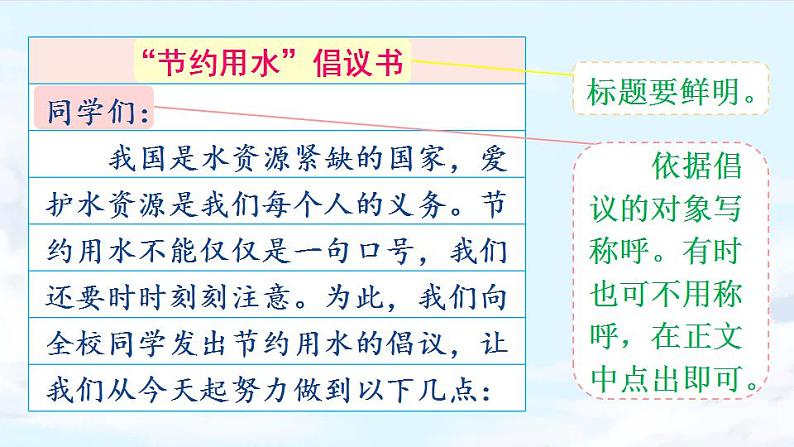 部编版语文六上  习作六：学写倡议书  课件+教案06