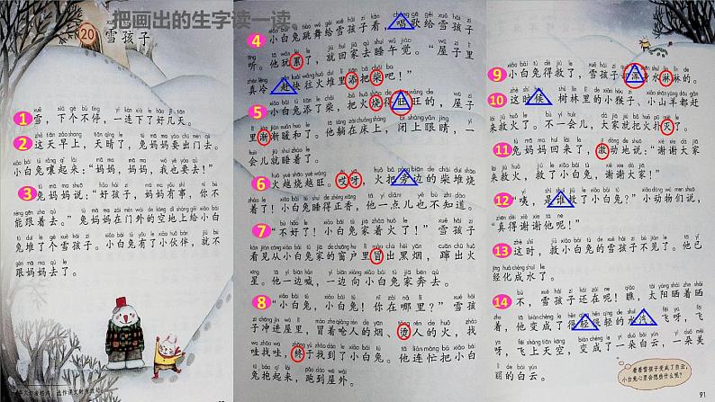 2021二年级语文上册课文雪孩子课件+教案+素材打包13套新人教版05