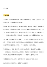 人教部编版五年级语文下册 期中课外阅读专项练习题（附答案）