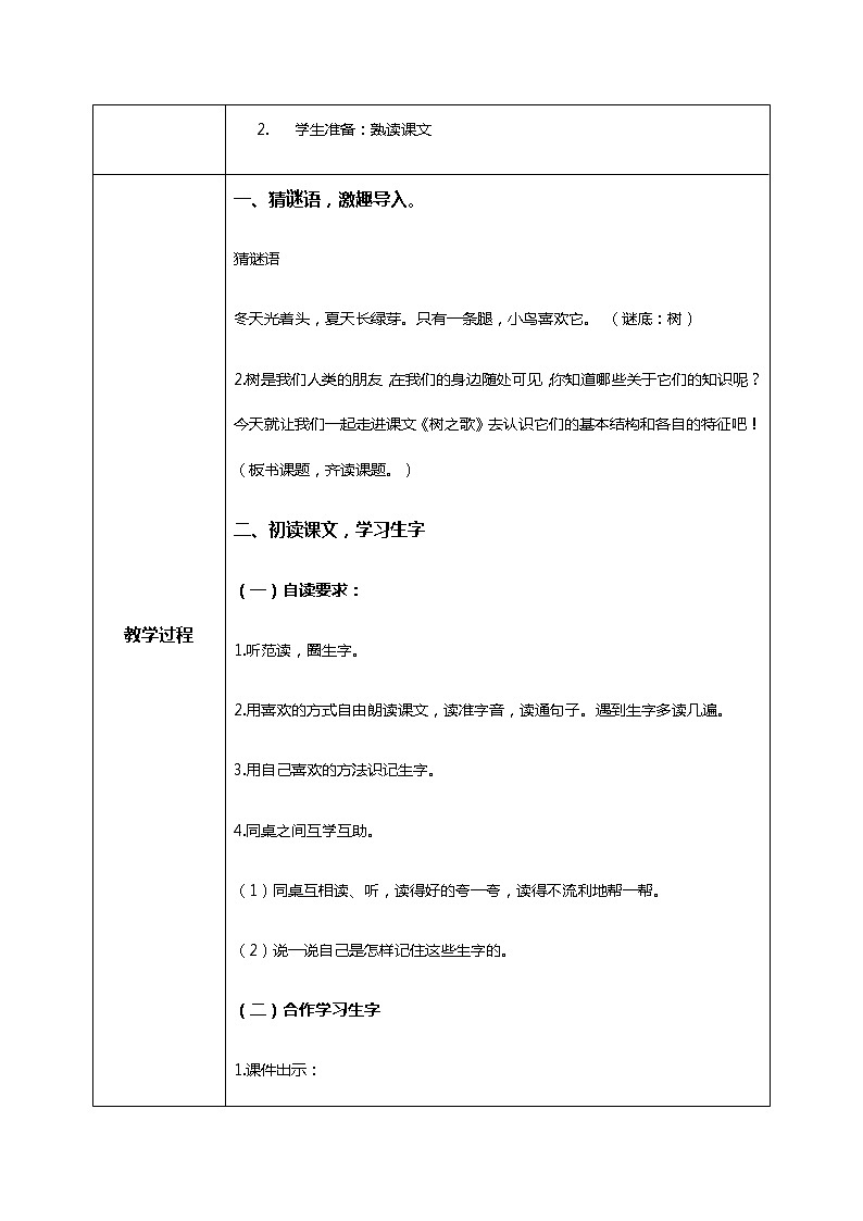 2.《树之歌》（第一课时）课件+教案+同步练习02