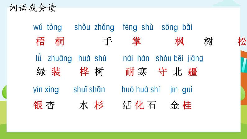 2.《树之歌》（第一课时）课件+教案+同步练习04