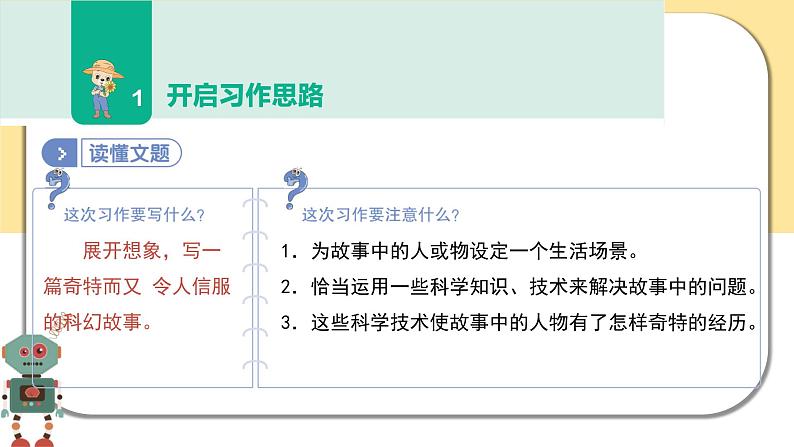 部编版语文六年级下册  习作五：插上科学的翅膀飞  课件PPT05