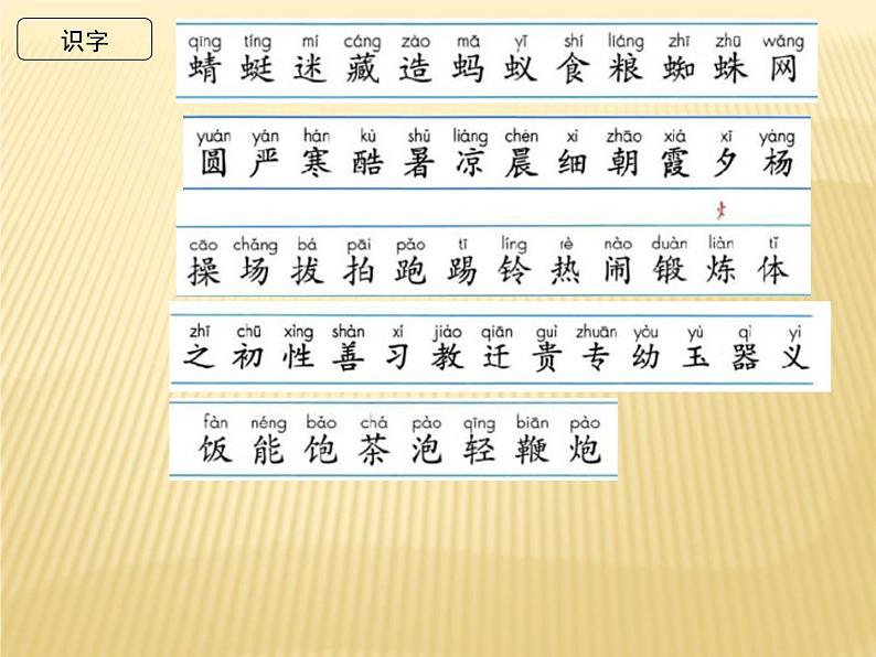 部编教材一年级语文下册语文第五单元复习2018版课件PPT第3页