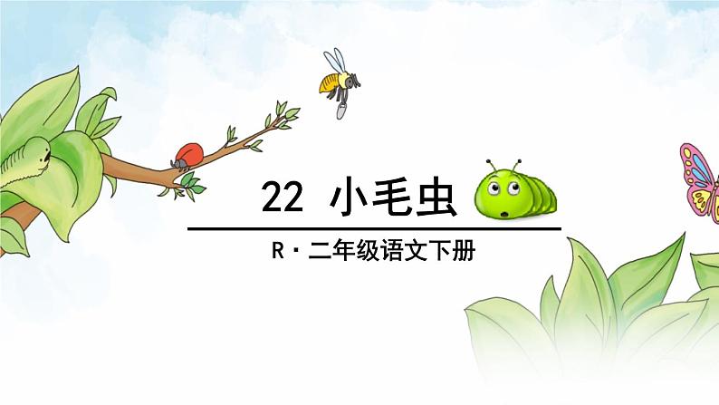 小学语文人教课标版（部编）二年级下册小毛虫课件02