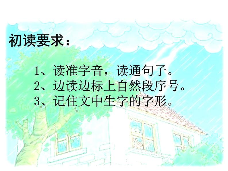 小学语文人教课标版（部编）二年级下册雷雨课件第3页