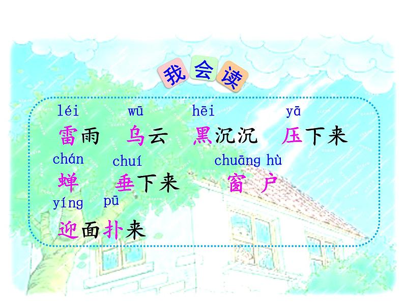 小学语文人教课标版（部编）二年级下册雷雨课件第4页