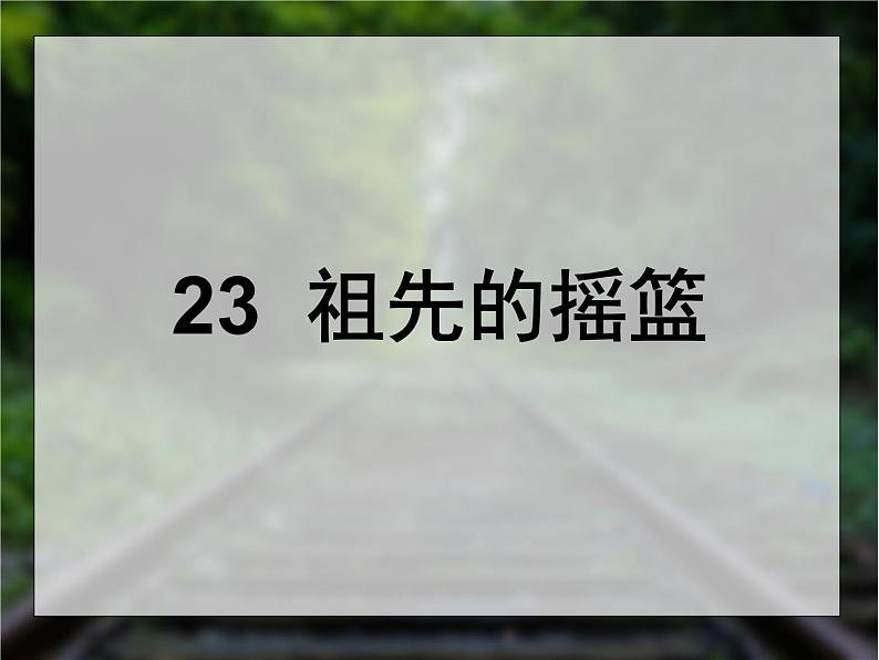 小学语文人教课标版（部编）二年级下册23祖先的摇篮课件04