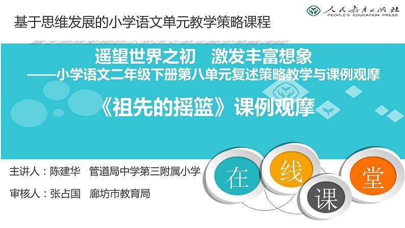 小学语文人教课标版（部编）二年级下册2祖先的摇篮2课件第1页