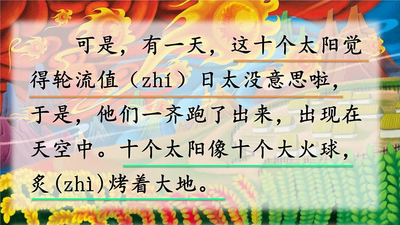 小学语文人教课标版（部编）二年级下册25羿射九日2课件06