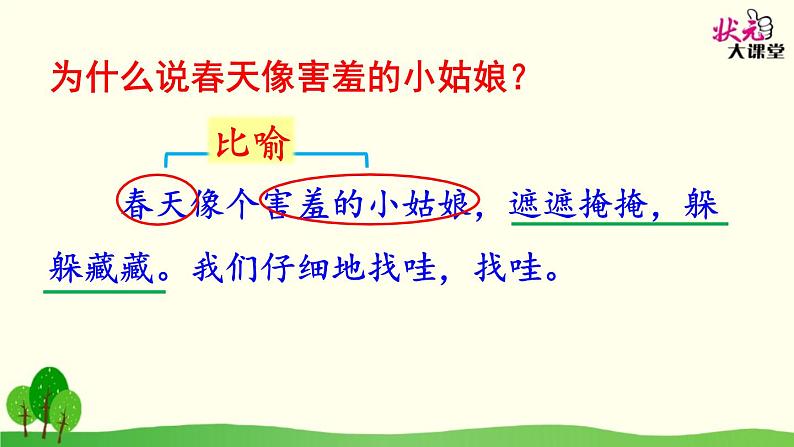 小学语文人教课标版（部编）二年级下册2找春天3课件第8页