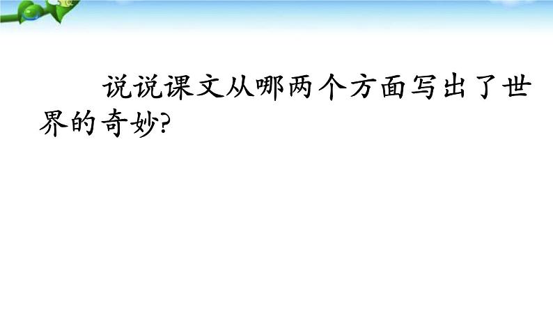 小学语文人教课标版（部编）三年级下册22我们奇妙的世界课件PPT06