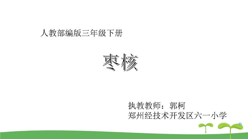 小学语文人教课标版（部编）三年级下册28枣核 1课件PPT01