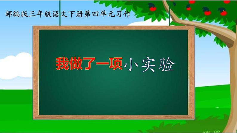 小学语文人教课标版（部编）三年级下册习作：我做了一项小实验 2课件PPT01