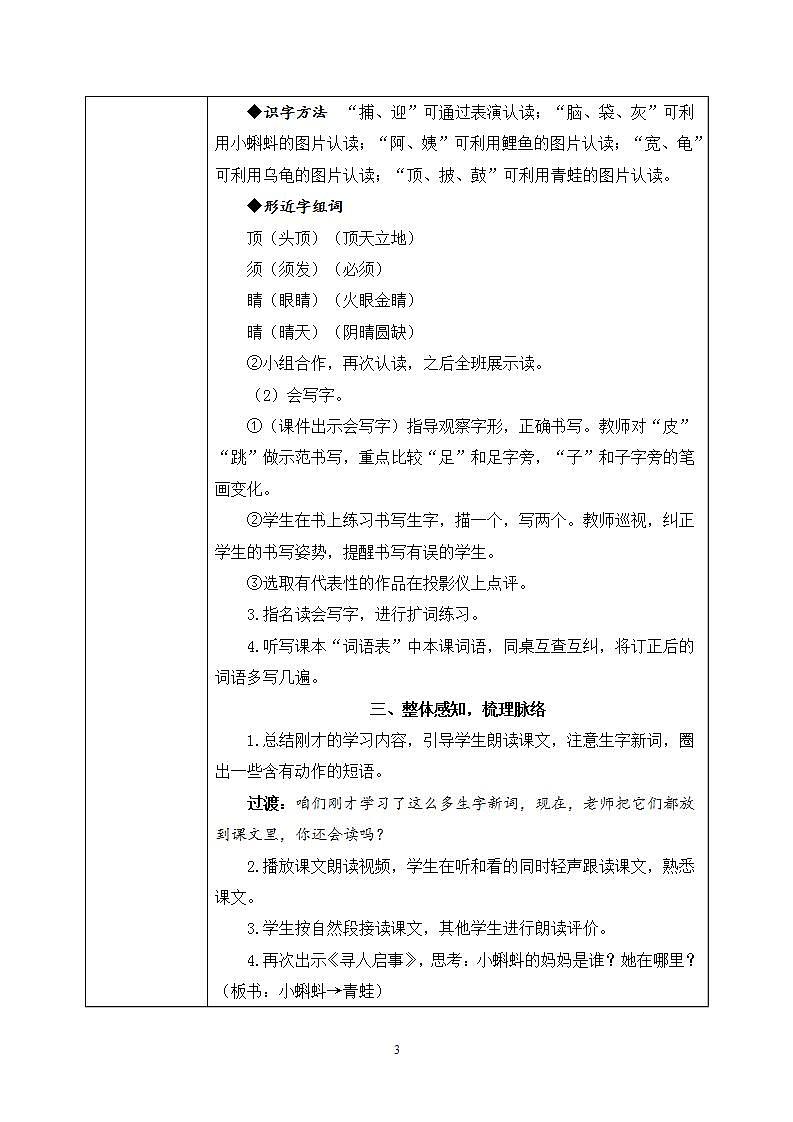 1《小蝌蚪找妈妈》课件PPT+生字课件+教案+音视频素材03