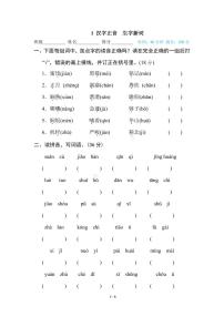 部编版六年级下册语文专项训练：汉字正音 生字新词（含答案）