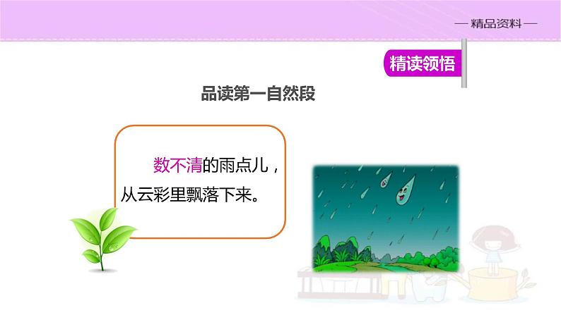 部编版语文一年级上册 课文 8《 雨点儿 》同步备课PPT课件07