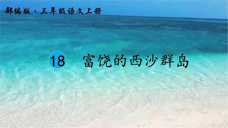 小学语文 人教课标版 （部编） 三年级上册18 富饶的西沙群岛 课件第3页