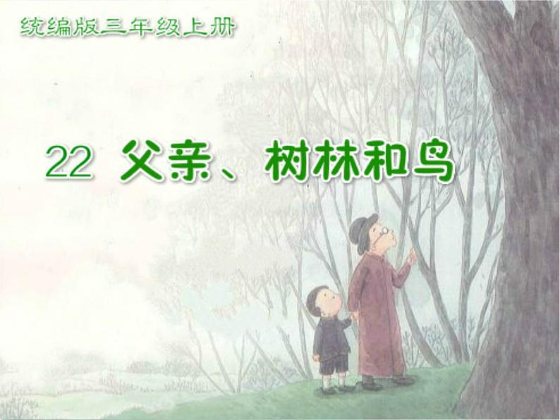 小学语文人教课标版（部编）三年级上册 父亲、树林和鸟 课件01