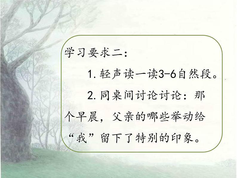 小学语文人教课标版（部编）三年级上册 父亲、树林和鸟 课件06