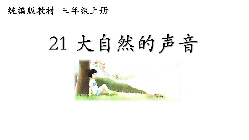 小学语文人教课标版（部编）三年级上册 大自然的声音大自然的声音— 课件02