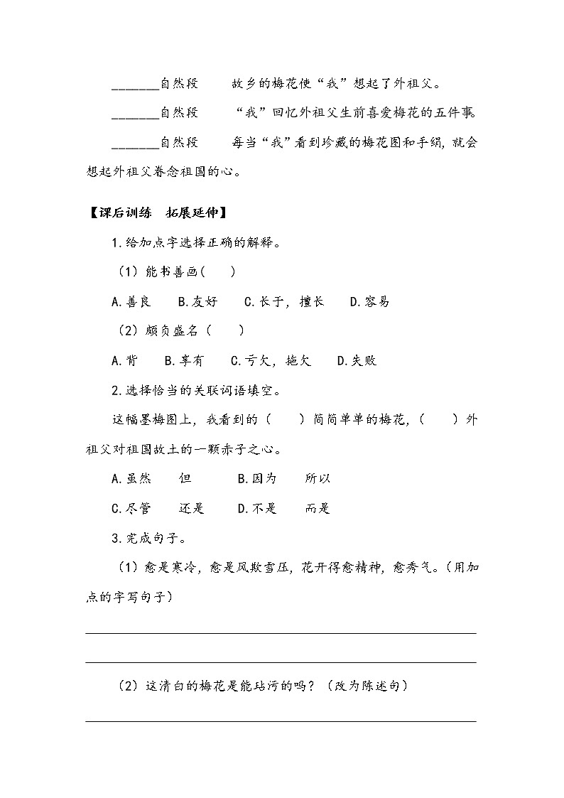 《梅花魂》 学案.doc03