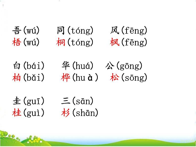 小学语文 人教2011课标版（部编） 二年级上册 树之歌 课件05