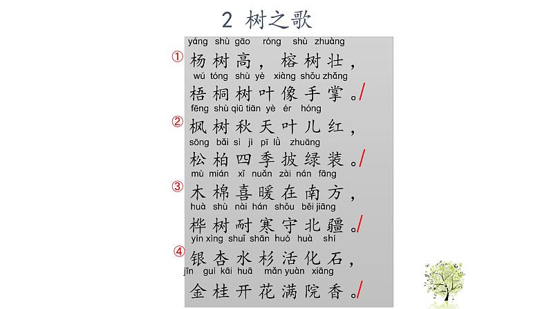 小学语文 人教2011课标版（部编）二年级上册2《树之歌》课件03