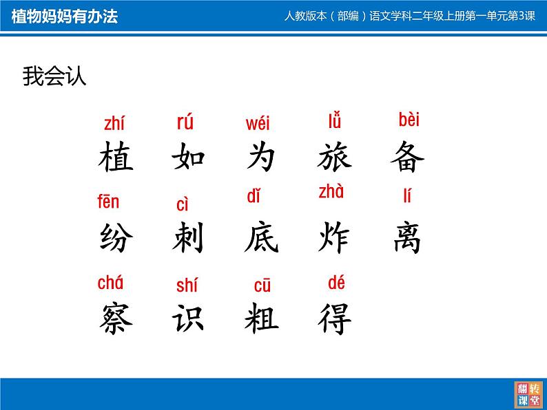 小学语文人教2011课标版（部编） 二年级上册植物妈妈有办法 课件07
