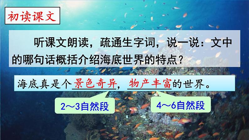 部编版三年级下册语文《海底世界》　课件08