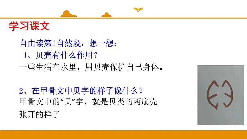 二年级下册 课件 识字 3 贝的故事 小学语文人教部编版（五四制）（2022年）第6页