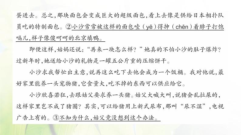 人教版语文三年级下册(部编版)第六单元作业PPT课件03