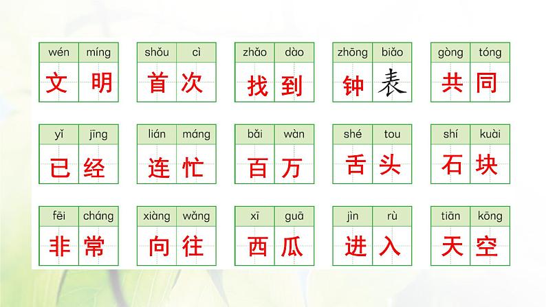 人教版语文一年级下册(部编版)第八单元作业PPT课件02