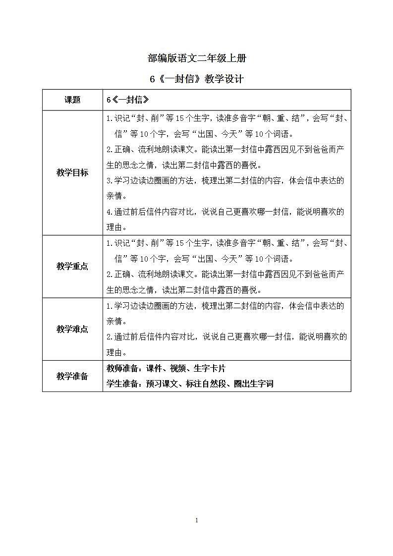 6《一封信》课件PPT+生字课件+教案+音视频素材01
