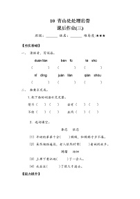 人教部编版五年级下册11 青山处处埋忠骨同步达标检测题