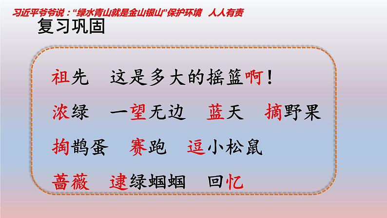 人教部编二年级语文下册   第八单元   23 祖先的摇篮课件 2第2页