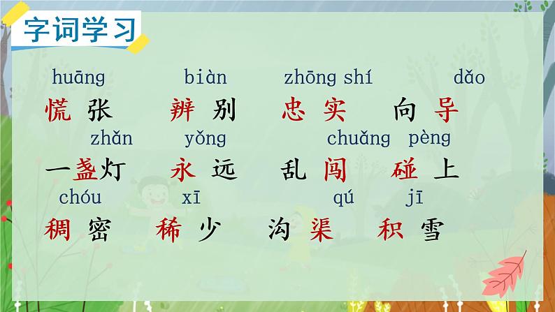 人教部编二年级语文下册   第六单元   17 要是你在野外迷了路  第一课时课件PPT第6页