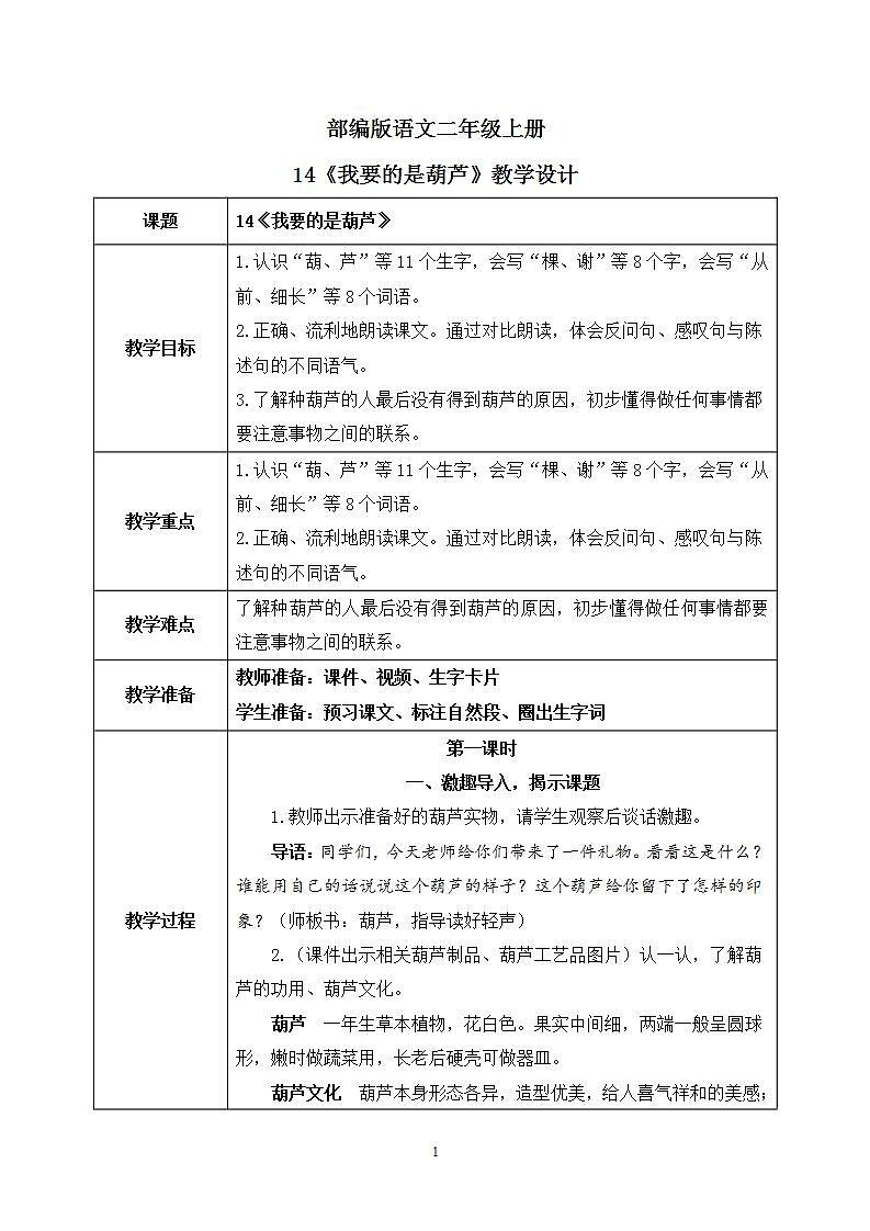 14《我要的是葫芦》课件PPT+生字课件+教案+音视频素材01