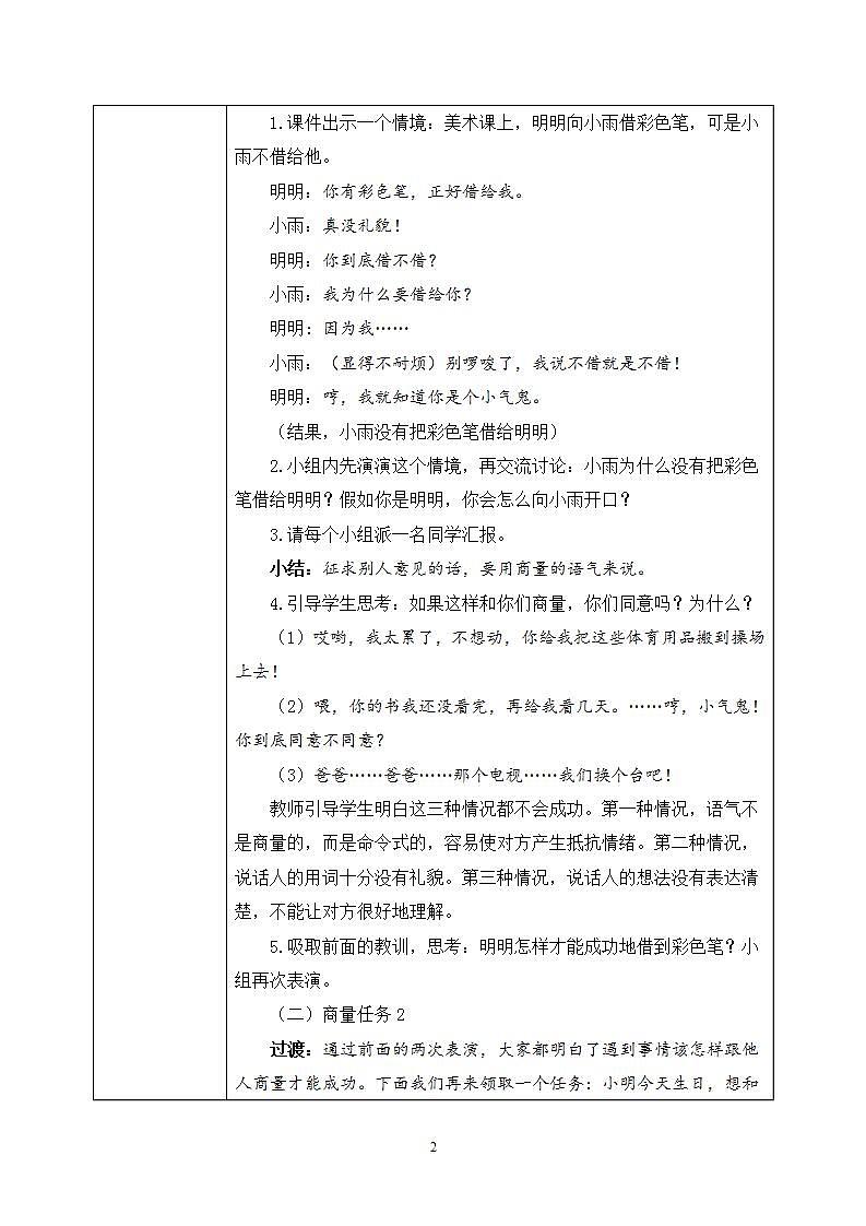 部编版语文二年级上册  口语交际：商量  课件PPT+教案02