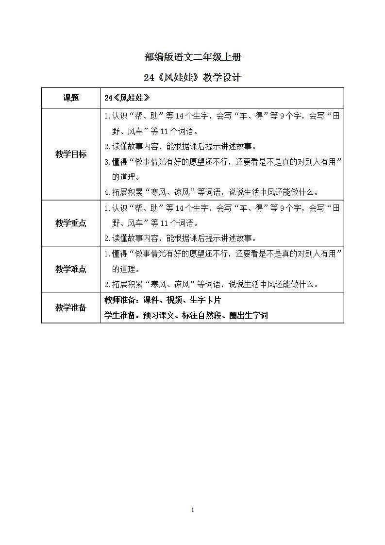 24《风娃娃》课件PPT+生字课件+教案+音视频素材01