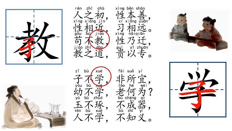 部编版一年级下册《识字8 人之初》课件05