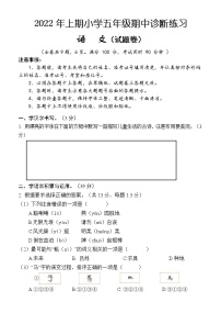 湖南省怀化市通道县2021-2022学年五年级下学期期中考试语文试题（含答案）