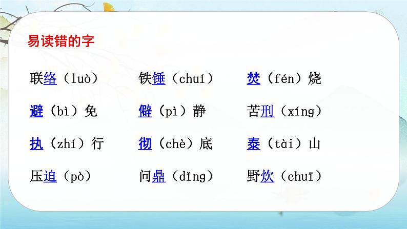 六年级下册语文课件  第四单元知识点梳理  部编版第2页