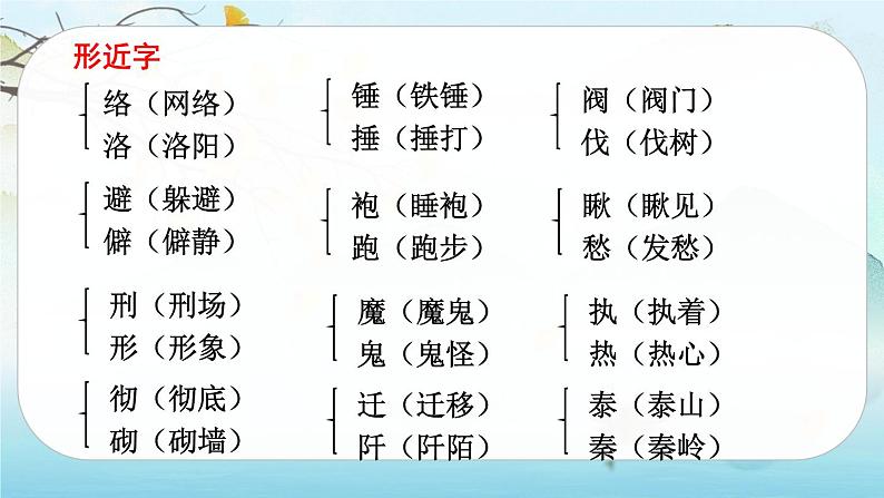 六年级下册语文课件  第四单元知识点梳理  部编版第6页