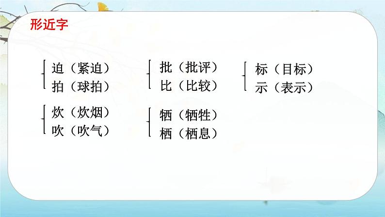 六年级下册语文课件  第四单元知识点梳理  部编版第7页