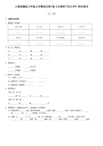 小学人教部编版1 大青树下的小学同步训练题