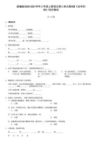 小学人教部编版第三单元8 卖火柴的小女孩练习