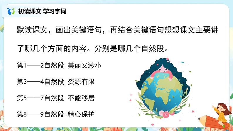 六年级上册《只有一个地球》第一课时课件PPT+教案+练习（含音视频素材）08